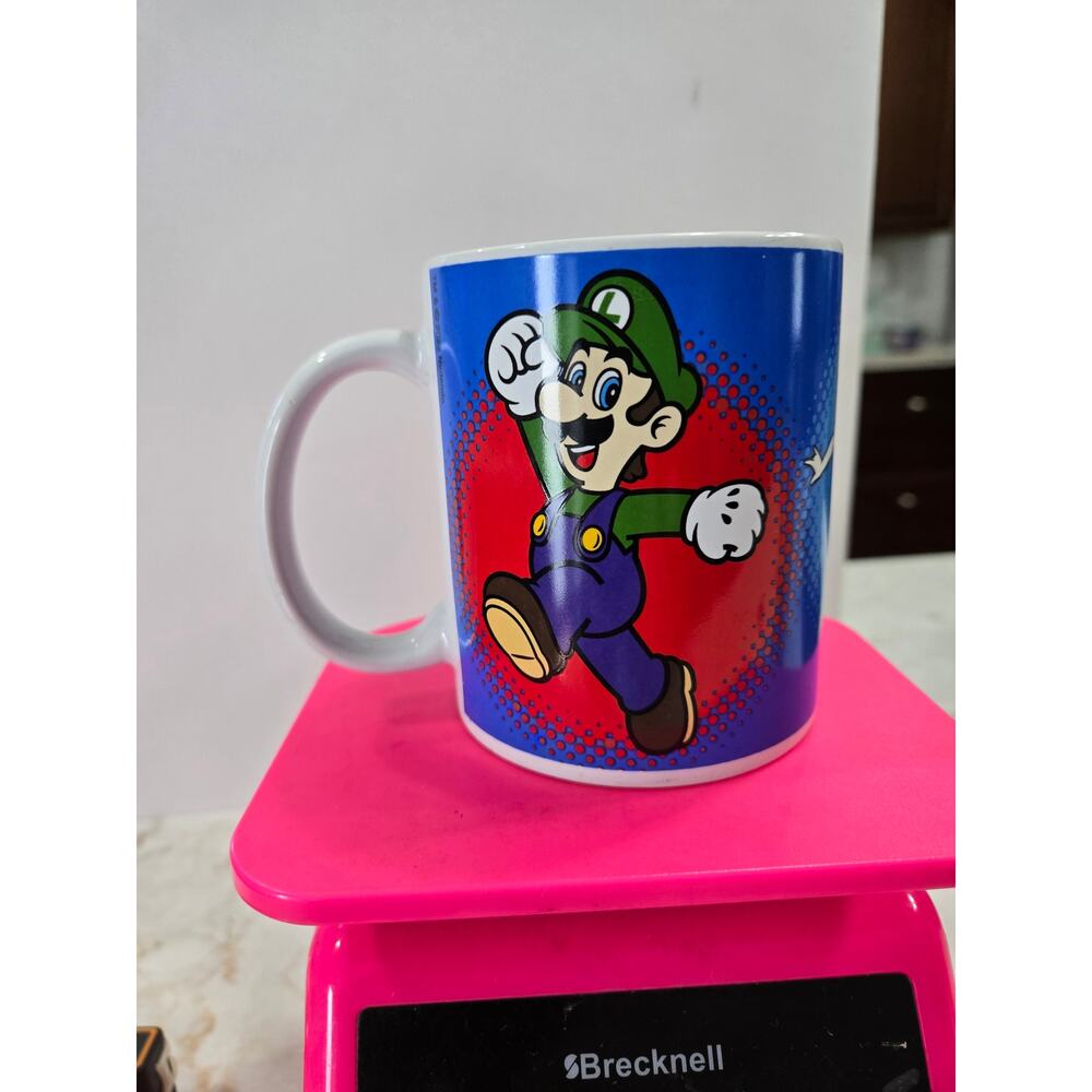 Super Mario Brothers Ceramic Coffee Cup Mug  Princess Peach Luigi Gamer